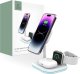 Ładowarka Tech-Protect Ładowarka bezprzewodowa QI15W-A27 3in1 Magnetic MagSafe Wireless Charger White 1