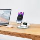Ładowarka Tech-Protect Ładowarka bezprzewodowa QI15W-A27 3in1 Magnetic MagSafe Wireless Charger White 7