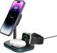 Ładowarka Tech-Protect Ładowarka bezprzewodowa Tech-Protect QI15W-A27 3in1 Magnetic MagSafe Wireless Charger Black 2
