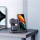 Ładowarka Slayo Ładowarka Indukcyjna Bezprzewodowa do Samsung 3w1 Szybka 15W Qi Watch/Pods 9