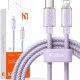 Ładowarka Mcdodo MCDODO ŁADOWARKA KABEL USB-C LIGHTNING DO IPHONE 12 13 14 PRO 1M FIOLETOWY 1