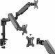 HDWR Uchwyt biurkowy na 2 monitory 17" - 32" (SolidHand-AS02) 1