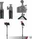 Selfie stick Alogy Uchwyt mini statyw na telefon aparat stojak podstawka regulowany obrotowy 360 Tripod selfie do zdjęć Alogy Czarny 6