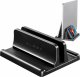 Alogy Stojak pionowy na laptopa telefon tablet 3w1 organizer uchwyt podstawka regulowana na biurko Alogy czarny 1