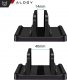 Alogy Stojak pionowy na laptopa telefon tablet 3w1 organizer uchwyt podstawka regulowana na biurko Alogy czarny 3