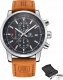 Zegarek BENYAR ZEGAREK MĘSKI BENYAR KLASYCZNY ELEGANCKI CHRONOGRAF DATOWNIK + PUDEŁKO 1
