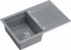 Zlewozmywak Owen OWEN 111 GraniteQ zlewozmywak z syfonem Push 2 Open 1-komorowy z/o (760x500x215; kom. 330x430) silver stone / elementy stalowe 1