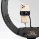 Lampa pierścieniowa Activeshop Lampa pierścieniowa Ring light 18' 48W led czarna + statyw 13
