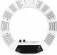 Lampa pierścieniowa Activeshop Lampa pierścieniowa Ring light 18' 48W led czarna + statyw 7