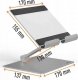 Uchwyt Durable Durable TABLET STAND RISE silver 894023 7