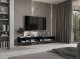 Meble Lindner Szafka RTV Glamour Komoda RTV Meble Lindner Stolik Granatowy Mat Ryflowane Fronty 220 cm 6