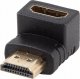 Adapter AV Lanberg Adapter Lanberg HDMI(M) -> HDMI(F) 4K kątowy dół czarny 2