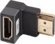 Adapter AV Lanberg Adapter Lanberg HDMI(F)->HDMI(F) 8K kątowy dół aluminimum srebrny 1