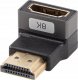 Adapter AV Lanberg Adapter Lanberg HDMI(F)->HDMI(F) 8K kątowy dół aluminimum srebrny 3