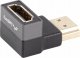 Adapter AV Lanberg Adapter Lanberg HDMI(F)->HDMI(F) 8K kątowy dół aluminimum srebrny 4