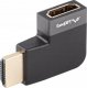 Adapter AV Lanberg Adapter Lanberg HDMI(F)->HDMI(F) 8K kątowy lewo aluminimum srebrny 2