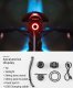 RockBros Lampa rowerowa Rockbros Q3 tylna z inteligentnym systemem stop - czarna 14