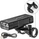 RockBros Lampka rowerowa Rockbros 24310002001 850 lm z funkcją powerbanku + kabel USB-C - USB-A - czarna 1