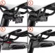 RockBros Lampka rowerowa tylna Rockbros LKWD-R1 z laserem i pilotem + kabel micro USB - USB-A - czarna 5