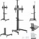 Gembird Stojak pod telewizor aluminiowy mobilny 37-70 cali Czarny 3
