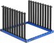 MSW Stojak do transportu magazynowania szyb masek drzwi samochodowych 81 x 85.5 cm Stojak do transportu magazynowania szyb masek drzwi samochodowych 81 x 85.5 cm 1