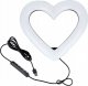 Lampa pierścieniowa OEM Lampa LED Ring / Heart Stream RGB pierścieniowa 10 cali FULL COLOR z uchwytem na telefon + statyw JM26-10 1