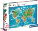 Clementoni Puzzle 180 elementów Dinosaurs Map 2