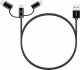 Kabel USB Yenkee USB-A - USB-C + microUSB + Lightning 1 m Czarny (YCU 400BK) 4