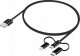 Kabel USB Yenkee USB-A - USB-C + microUSB + Lightning 1 m Czarny (YCU 400BK) 5