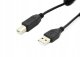 Kabel USB Accura USB 2.0 - USB-B ferryt 1.8m czarny 1