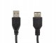 Kabel USB Accura USB-A - USB-A 1.8m M/F czarny 2