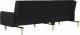 vidaXL Rozkładana kanapa 2-osobowa, czarna, tapicerowana tkaniną 7