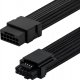 AsiaHorse Przedłużacz do zasilacza w oplocie 12VHPWR 12+4 PIN Czarny AsiaHorse 16 AWG 1