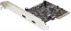 Kontroler adapter PCIe 2x na USB C 3.1 3A+1.5A 1
