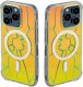 Kingxbar Etui silikonowe MagSafe Kingxbar PQY Crack Series do iPhone 15 Pro - holograficzne 1