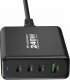 Ładowarka Wozinsky Ładowarka sieciowa GaN Wozinsky WGCSB 240W USB-A / 3 x USB-C - czarna 3