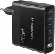 Ładowarka Wozinsky Ładowarka sieciowa GaN Wozinsky CGWCB 140W 3 x USB-C / 2 x USB-A - czarna 1
