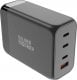 Ładowarka Silver Monkey Ładowarka GaN Silver Monkey SMA155 200W 3xUSB-C PD USB-A QC 3.0 z odłączanym kablem zasilającym - czarna 1