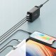 Ładowarka Silver Monkey Ładowarka GaN Silver Monkey SMA155 200W 3xUSB-C PD USB-A QC 3.0 z odłączanym kablem zasilającym - czarna 5