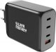 Ładowarka Silver Monkey Ładowarka GaN Silver Monkey SMA153 200W 3xUSB-C PD USB-A QC 3.0 - czarna 1