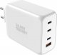 Ładowarka Silver Monkey Ładowarka GaN Silver Monkey SMA154 200W 3xUSB-C PD USB-A QC 3.0 - biała 1