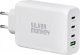 Ładowarka Silver Monkey Ładowarka sieciowa Silver Monkey GaN 130W 3x USB-C PD 1x USB-A 3.0 QC - biała 3