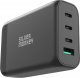 Ładowarka Silver Monkey Ładowarka GaN Silver Monkey SMA151 130W 3xUSB-C PD USB-A QC 3.0 z odłączanym kablem zasilającym - czarna 3