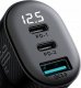 Ładowarka Joyroom Ładowarka samochodowa Joyroom JR-CCD04 30W 2x USB-C USB-A z wyświetlaczem - czarna 2