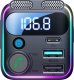 Ładowarka Joyroom Transmiter FM Joyroom JR-CCB01 48W 2x USB-A USB-C z podwójnym mikrofonem - czarny 3