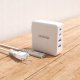 Ładowarka Dudao Szybka ładowarka sieciowa GaN 100W 2 x USB-C / 2 x USB Dudao A100EU - biała 3