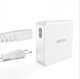 Ładowarka Dudao Szybka ładowarka sieciowa GaN 100W 2 x USB-C / 2 x USB Dudao A100EU - biała 5