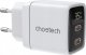 Ładowarka Choetech Ładowarka sieciowa GaN Choetech PD6051 2x USB-C PD 35W z wyświetlaczem - biała 1