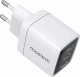 Ładowarka Choetech Ładowarka sieciowa GaN Choetech PD6051 2x USB-C PD 35W z wyświetlaczem - biała 1
