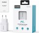 Ładowarka Choetech Ładowarka sieciowa GaN Choetech PD6051 2x USB-C PD 35W z wyświetlaczem - biała 2